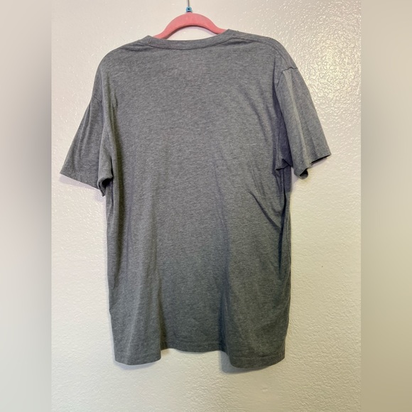 KINETIX Men’s Khaki Grey Burnout Short Sleeve Tee Casual Graphic Luxury T-Shirt - Picture 10 of 11